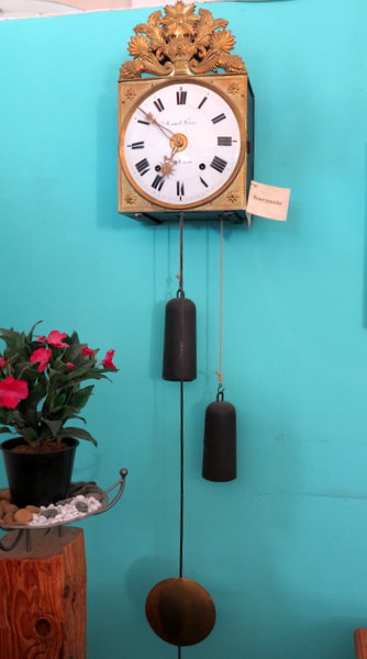 Comtoise - Uhr, Morez - Uhr antik um 1840, restauriert - revidiert verkleinern