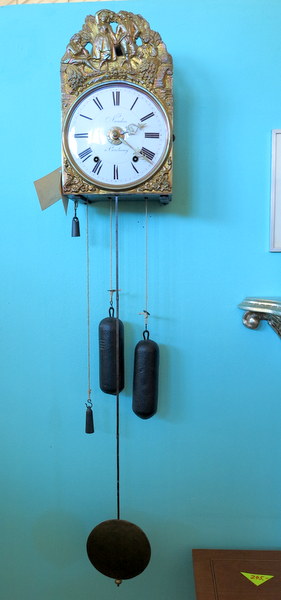 Comtoise - Uhr, Morez - Uhr antik um 1860, restauriert - revidiert verkleinern