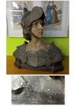Details zu antike Skulptur, Kriegerin: von Prof. Ezio Ceccarelli um 1900